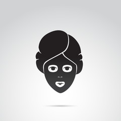 Beauty mask vector icon.
