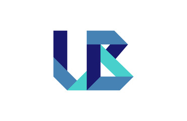 UB Ribbon Letter Logo