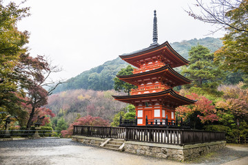 Red pavilion, Kiyomizu temple