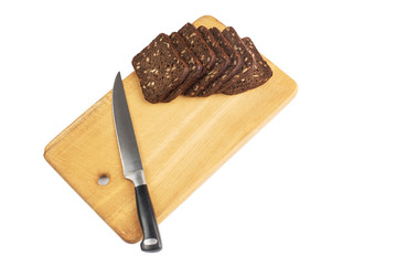 Dark rye bread with sunflower seeds