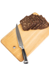 Dark rye bread with sunflower seeds