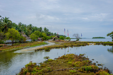 Kalpitiya lagoon in high tide, Sri Lanka