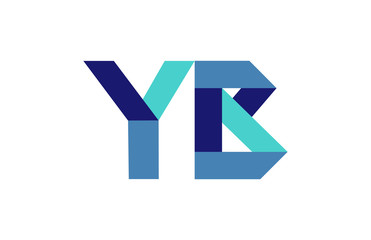 YB Ribbon Letter Logo