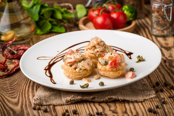 healthy food beautiful and tasty food on a plate