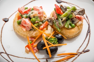 healthy food beautiful and tasty food on a plate