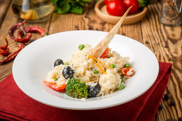 healthy food beautiful and tasty food on a plate