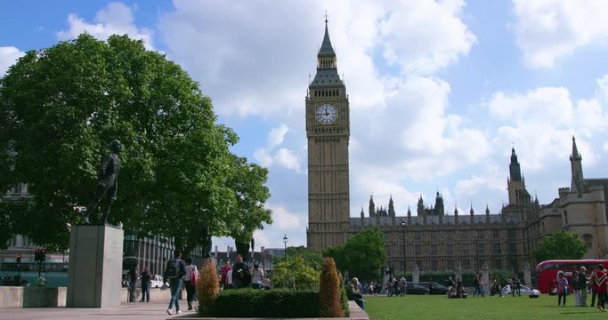 Big Ben & Houses Of Parliament; London September Wednesday; London, England