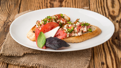 healthy food beautiful and tasty food on a plate