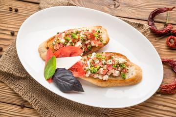 healthy food beautiful and tasty food on a plate