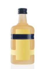 Alcohol bottle isolated on white background