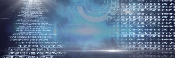 Code binary interface and misty background