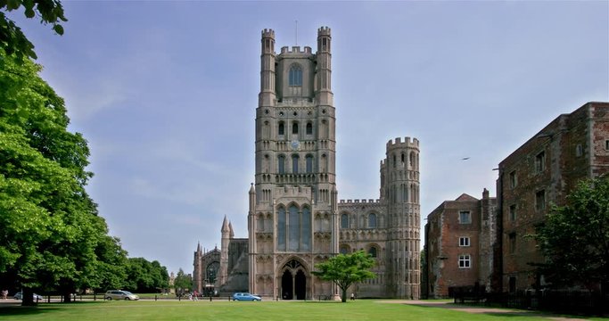 Ely Cathedral & Lawn; Ely & Middleton; Ely, Cambridgeshire, England