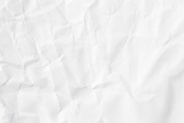 Crumpled white paper texture