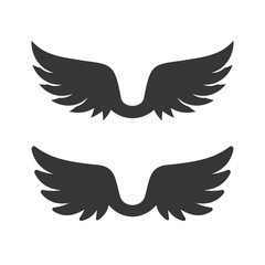 Wings Icon on White Background. Vector