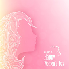 Happy Women's Day celebration design.