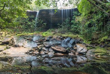 Waterfall in rain forest. Phukradueng national park. Thailand.