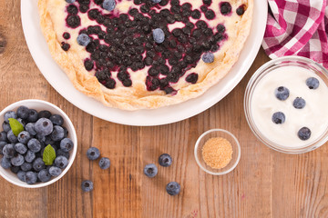 Blueberry tart. 