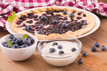 Blueberry tart. 