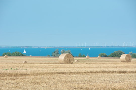 Strohballen Ostsee Schleswig-Holstein