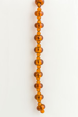 oblong  shaped gold colored beads for making jewelry