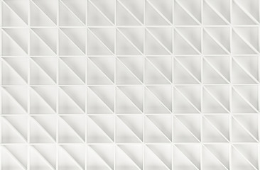 Abstract white geometrical background. 3D render