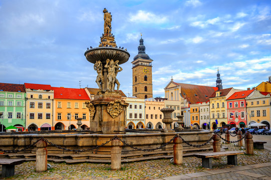 Ceske Budejovice Old Town, Budvar, Czech Republic