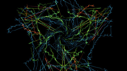 Colorful abstract futuristic background.