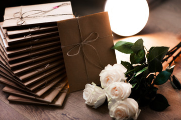gift photo frame beautifully packaged in kraft paper