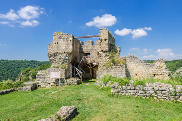 Fototapeta na wymiar Ruins of the Cherven fortress, Bulgaria