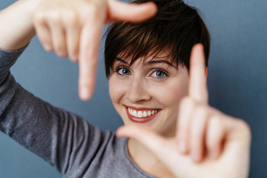 Attractive woman with a lovely smile