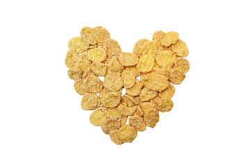 Сердце из кукурузных хлопьев. 