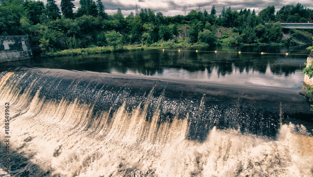 Sticker Colors of Montmorency Falls in Quebec