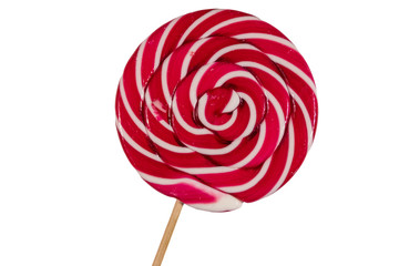 Sweet lollipop isolated on white background