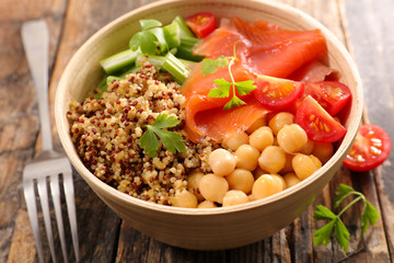 buddha bowl, vegetarian salad bowl