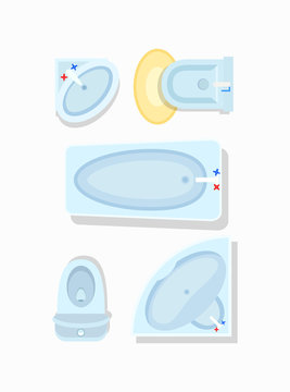 Bathroom Furniture Icon Vector Illustration