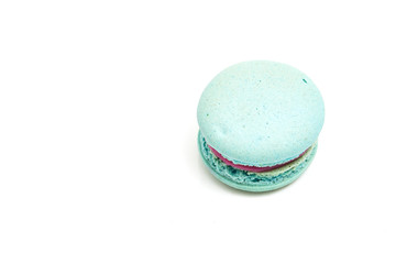 French blue macaron isolated