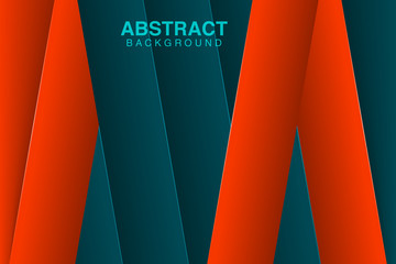 3D abstract background with paper cut shapes