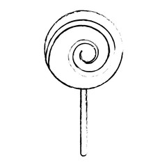 sweet candy cane swirl round vector illustration sketch design