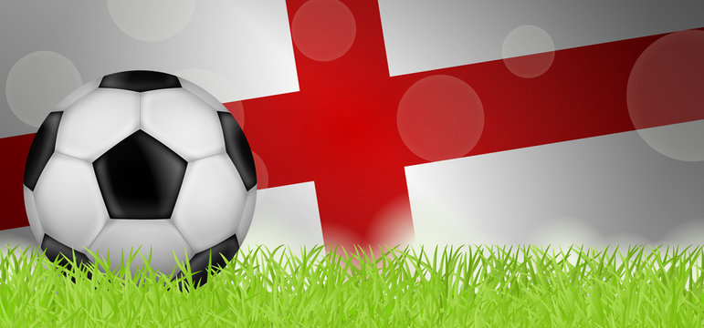 Fußballwiese - Flagge von England