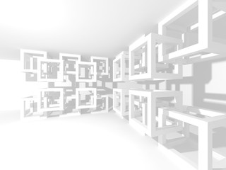 Abstract geometric concrete architecture background