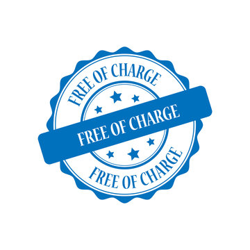 Free Of Charge Blue Stamp Illustration