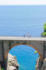 Fototapeta na wymiar road of Amalfi coast, Italy