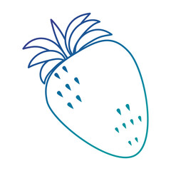 fresh strawberries fruit icon vector illustration design