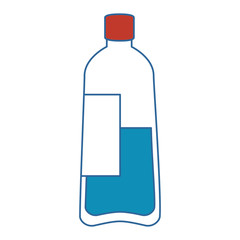 bottle water plastic icon vector illustration design