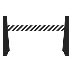 Isolated traffic barricade