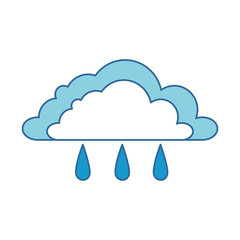 weather cloud rainy icon vector illustration design