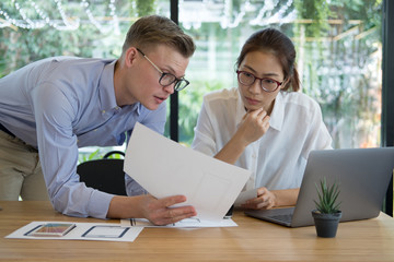 user experience, UX designer designing web on smartphone layout. UI teamwork planning mobile...