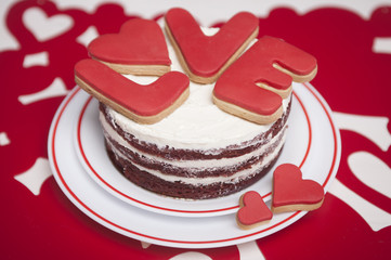 cake for valentine day 