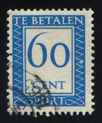 Netherlands retro stamp