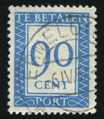 Netherlands retro stamp